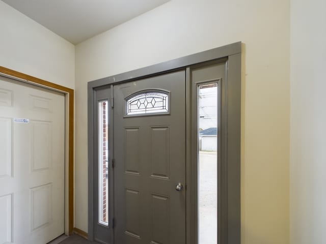 view of entrance foyer