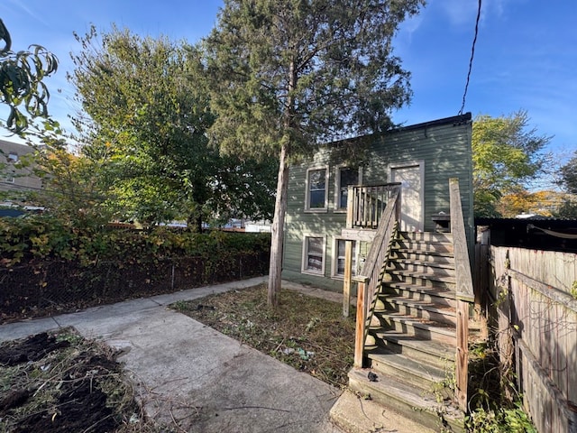 view of rear view of property