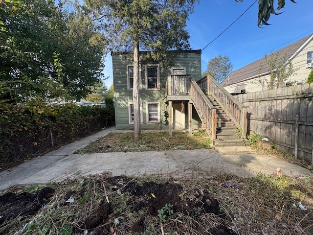 view of back of property