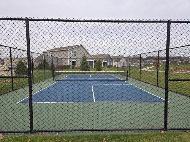 view of tennis court