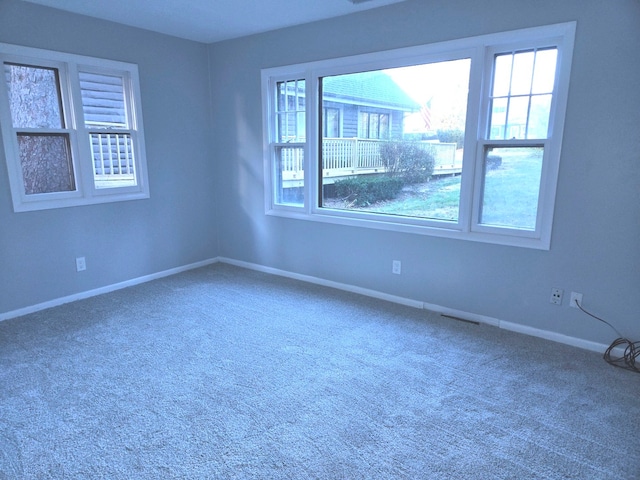 view of carpeted empty room