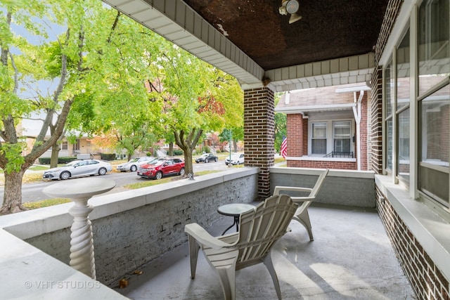 view of patio / terrace with a porch