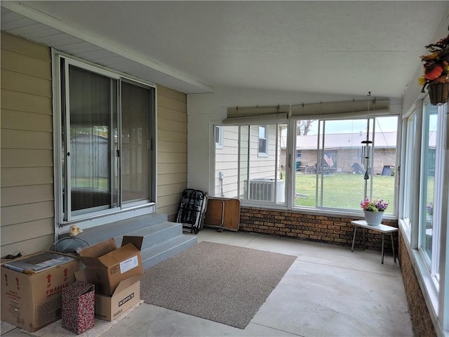 view of sunroom