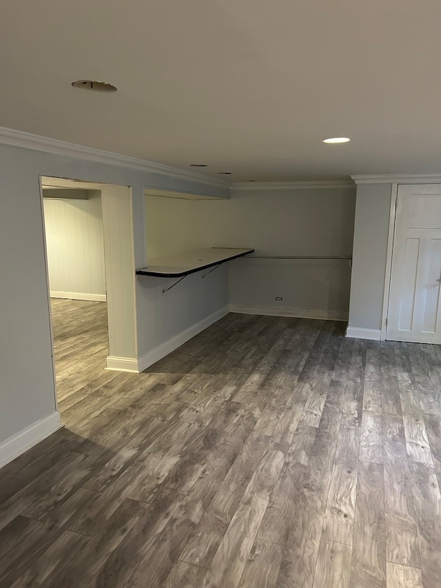 interior space with wood-type flooring