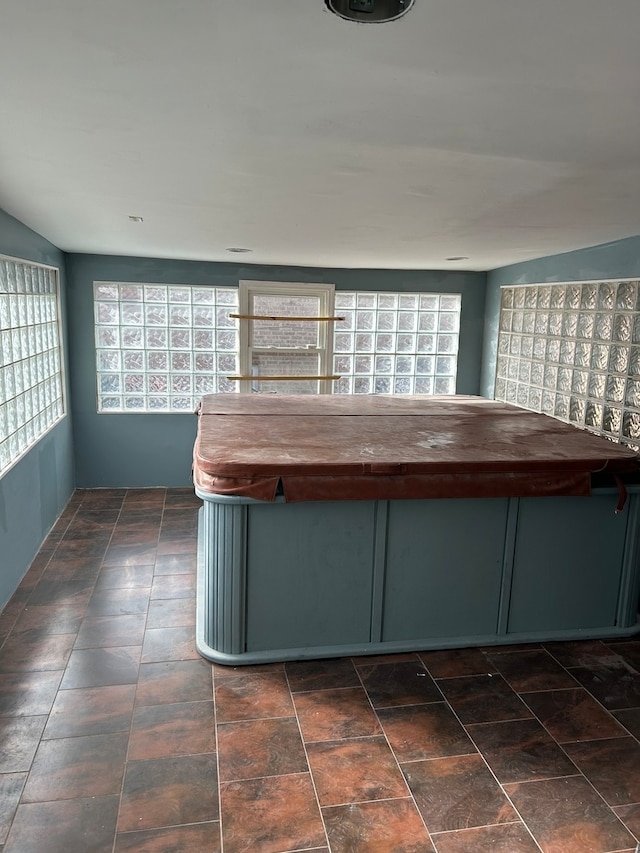 miscellaneous room featuring a hot tub