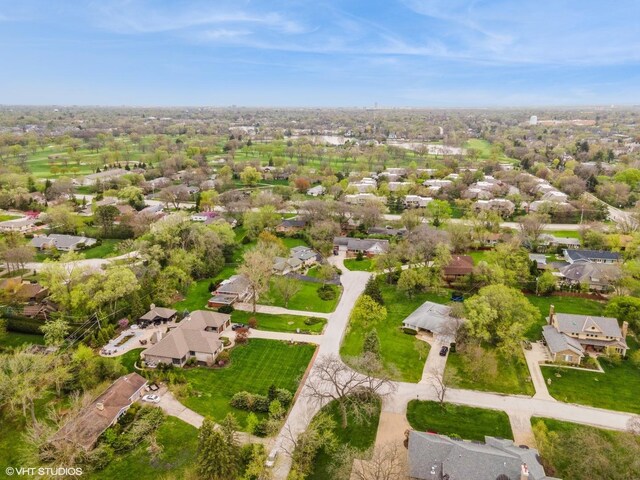 6430 Thurlow St, Willowbrook, IL 60527 - aerial view of property and surrounding area with nearby suburban area