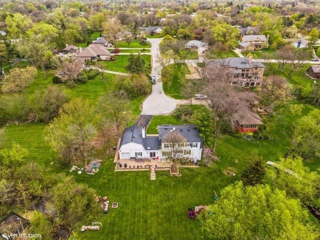6430 Thurlow St, Willowbrook, IL 60527 - aerial perspective of suburban area