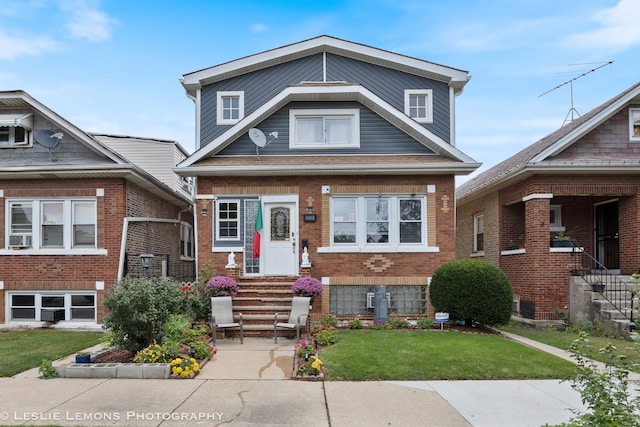 view of front of house featuring a front yard