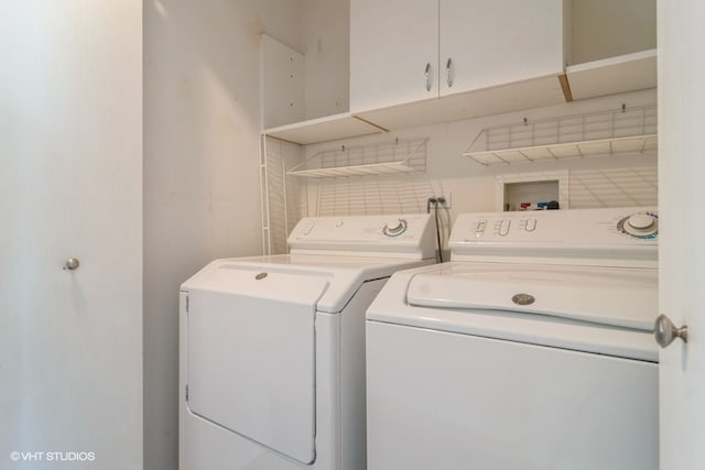 laundry area with washer and dryer