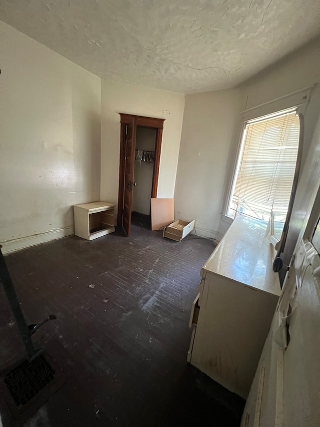 interior space featuring dark hardwood / wood-style flooring