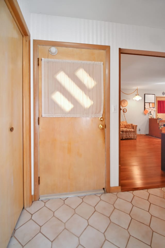 interior space featuring light hardwood / wood-style floors