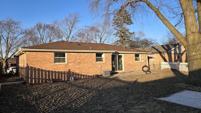 back of house with a patio area