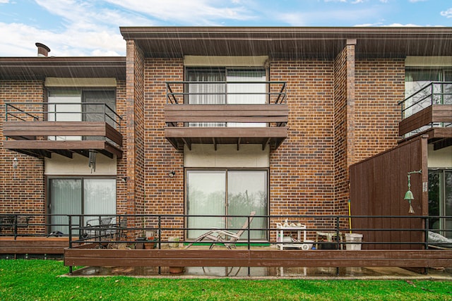 view of rear view of property