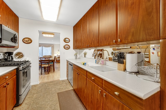 kitchen featuring sink and stainless steel appliances