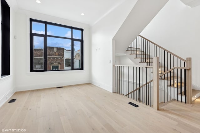 interior space featuring light hardwood / wood-style floors