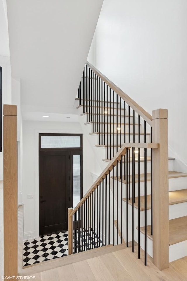 interior space featuring hardwood / wood-style floors