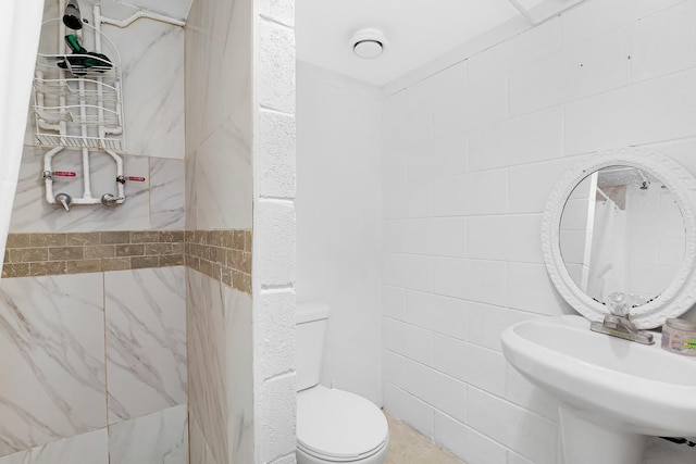 bathroom with toilet and sink