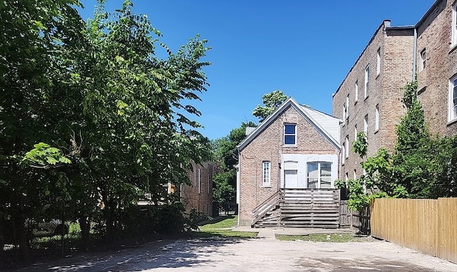 view of rear view of property