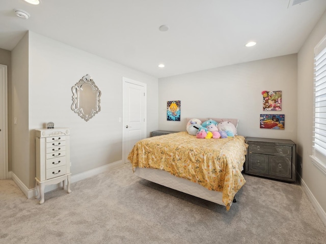 bedroom with carpet flooring