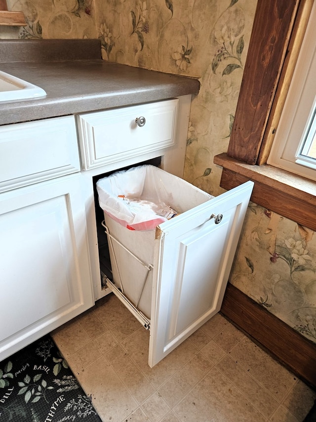 interior space with vanity