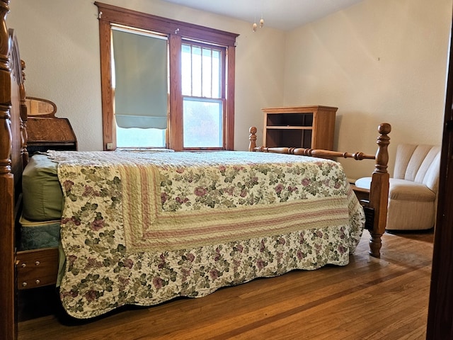 bedroom featuring hardwood / wood-style floors