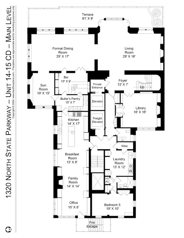 1320 N State Pkwy Unit 14-15Cd, Chicago, IL 60610 - room layout