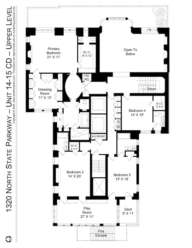 1320 N State Pkwy Unit 14-15Cd, Chicago, IL 60610 - room layout