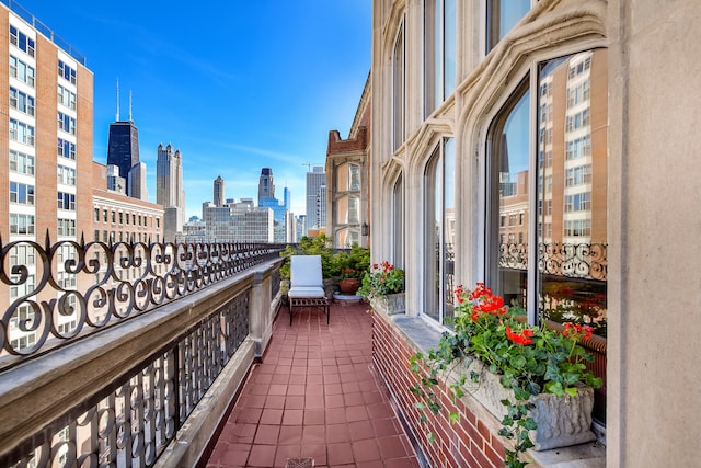 view of balcony