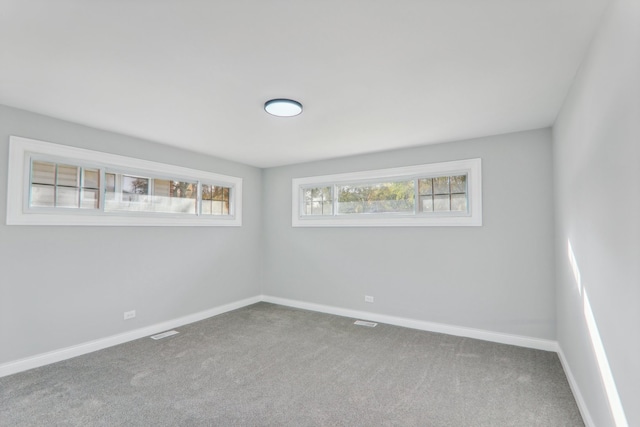 carpeted empty room featuring a healthy amount of sunlight