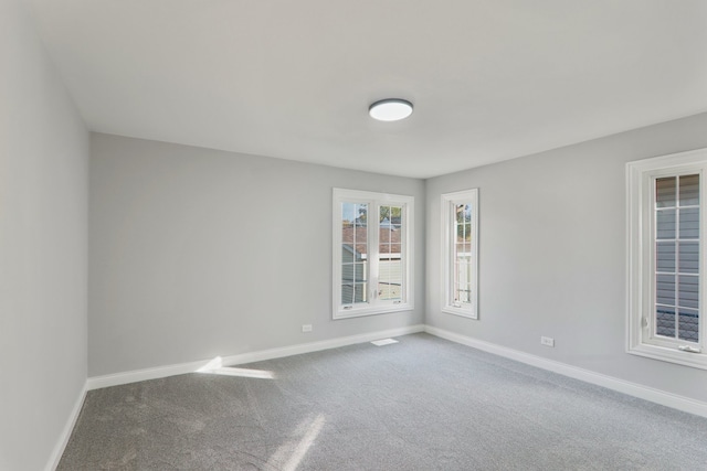 view of carpeted empty room