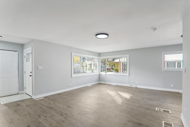 interior space featuring hardwood / wood-style floors and a healthy amount of sunlight