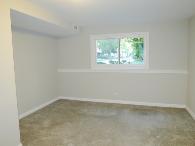 view of carpeted empty room