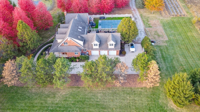 birds eye view of property