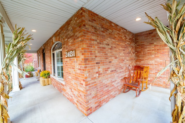 view of patio / terrace featuring a porch