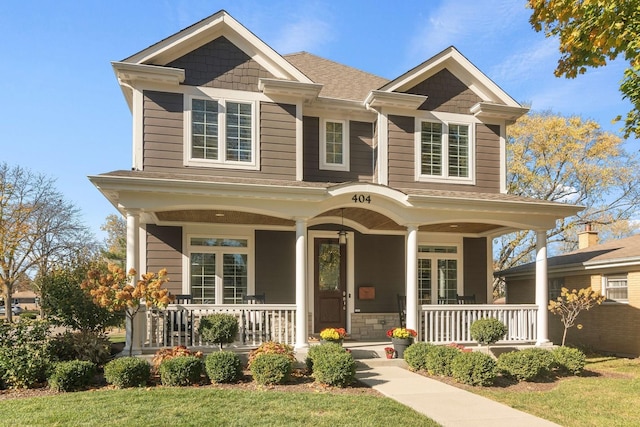 craftsman-style home featuring a porch