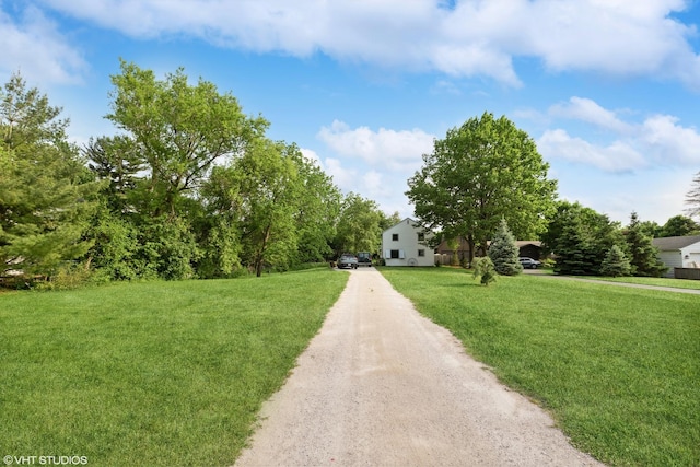 exterior space with a front yard