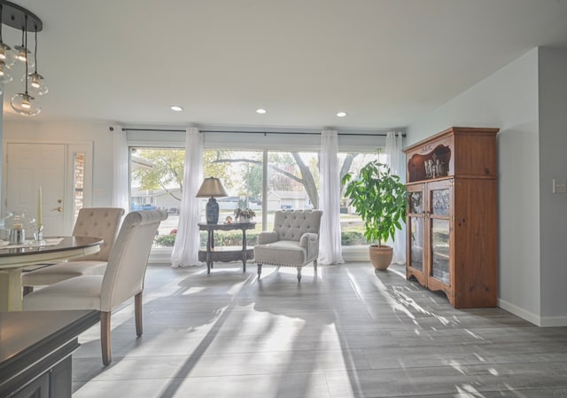 view of dining space