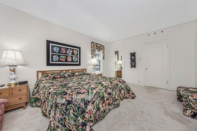 bedroom with carpet flooring