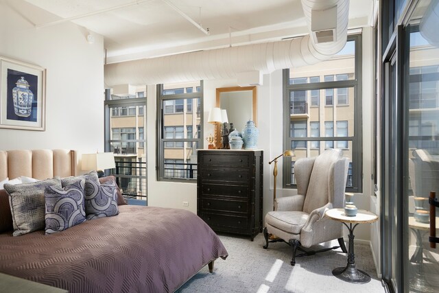 bedroom featuring carpet floors