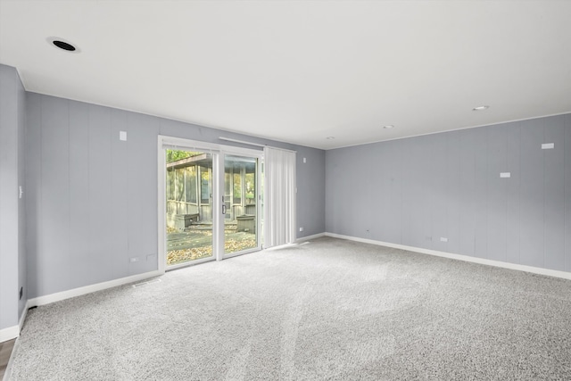 view of carpeted empty room