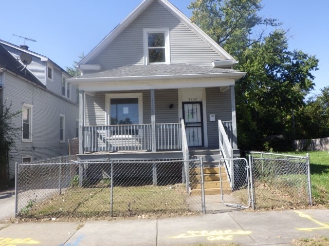 bungalow-style house with a porch