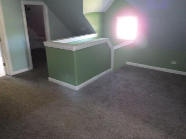 7732 S Muskegon Ave, Chicago, IL 60649 - additional living space with carpet and vaulted ceiling