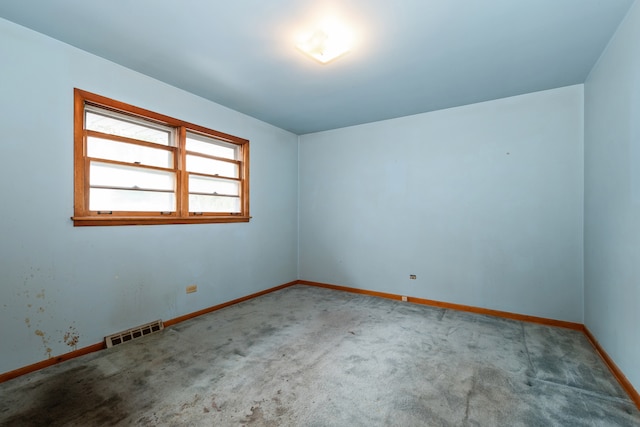 view of carpeted empty room