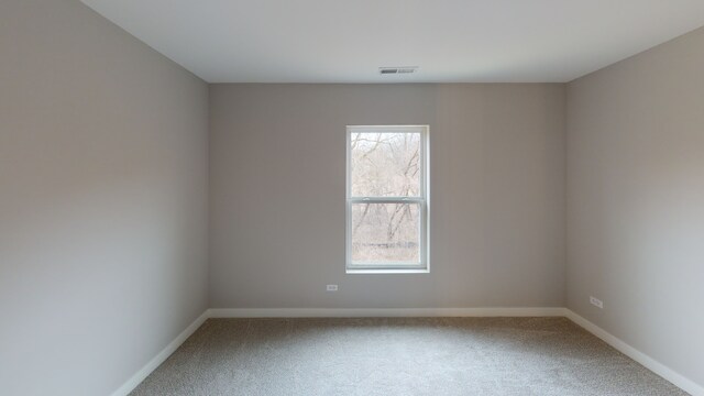 carpeted spare room with plenty of natural light