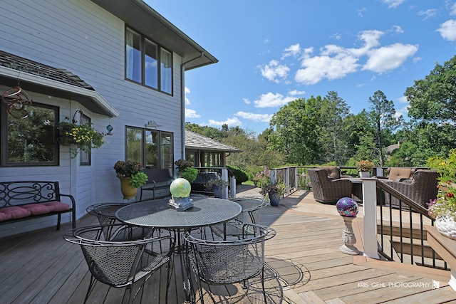 view of wooden terrace