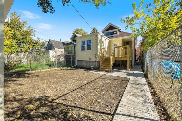 view of back of property