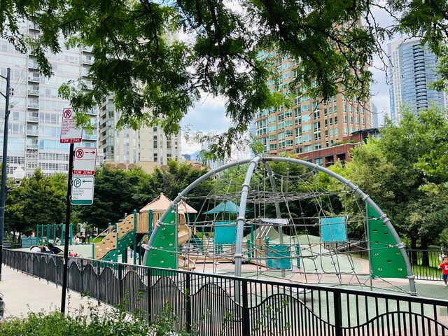 exterior space featuring a playground