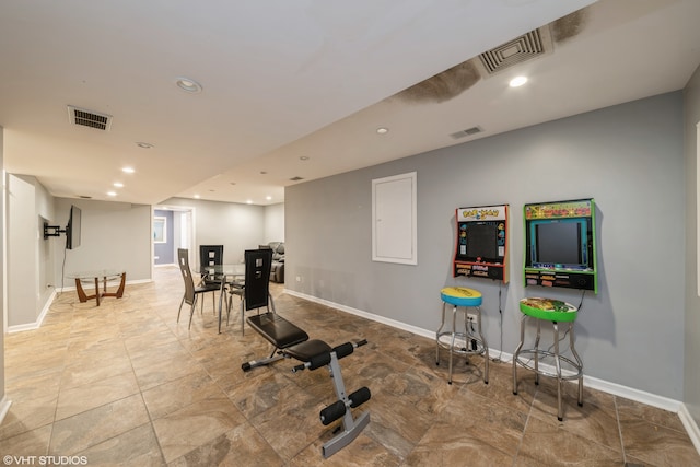 view of exercise room