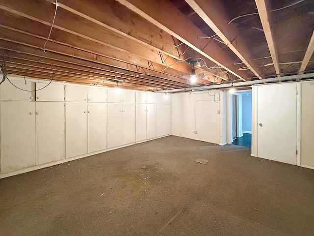 view of basement