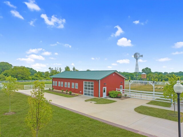 view of horse barn